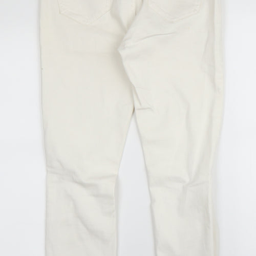 New Look Womens White  Denim Skinny Jeans Size 10 L24 in