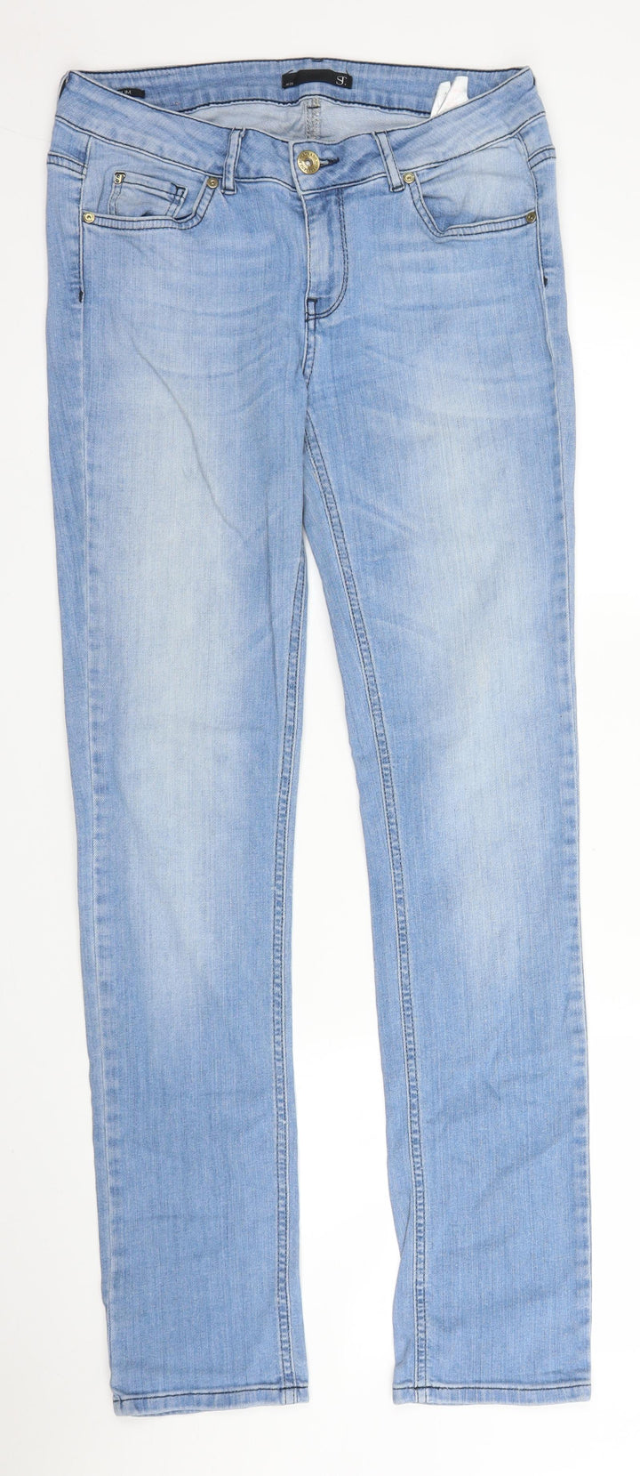 St Womens Blue Denim Straight Jeans Size 28 in L31 in