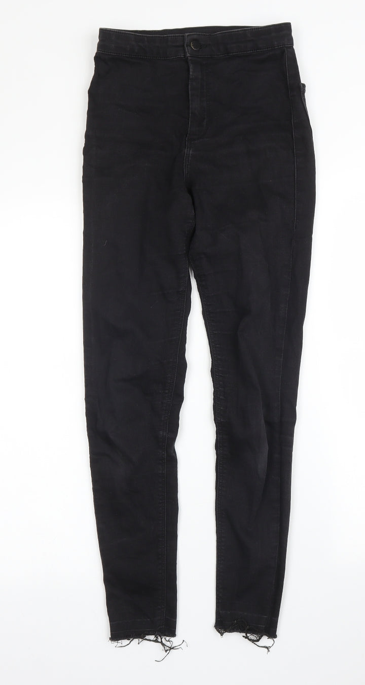 Topshop Womens Black Denim Skinny Jeans Size 24 in L27 in