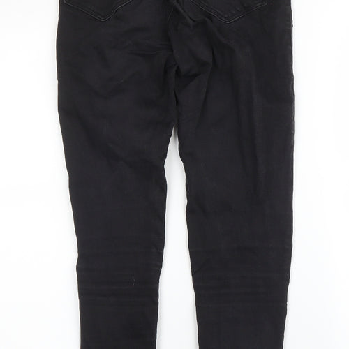 Topshop Womens Black  Denim Skinny Jeans Size 24 in L27 in