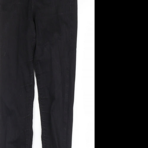 Topshop Womens Black  Denim Skinny Jeans Size 24 in L27 in