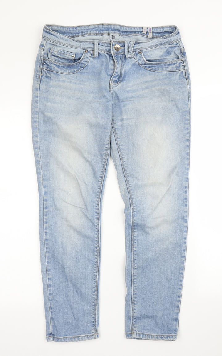 YesYes Womens Blue  Denim Skinny Jeans Size 10 L25 in