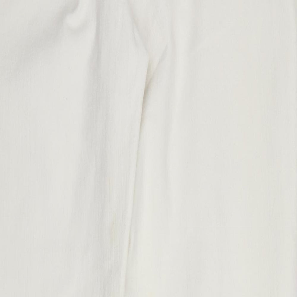 Robell Womens White  Denim Straight Jeans Size M L28 in
