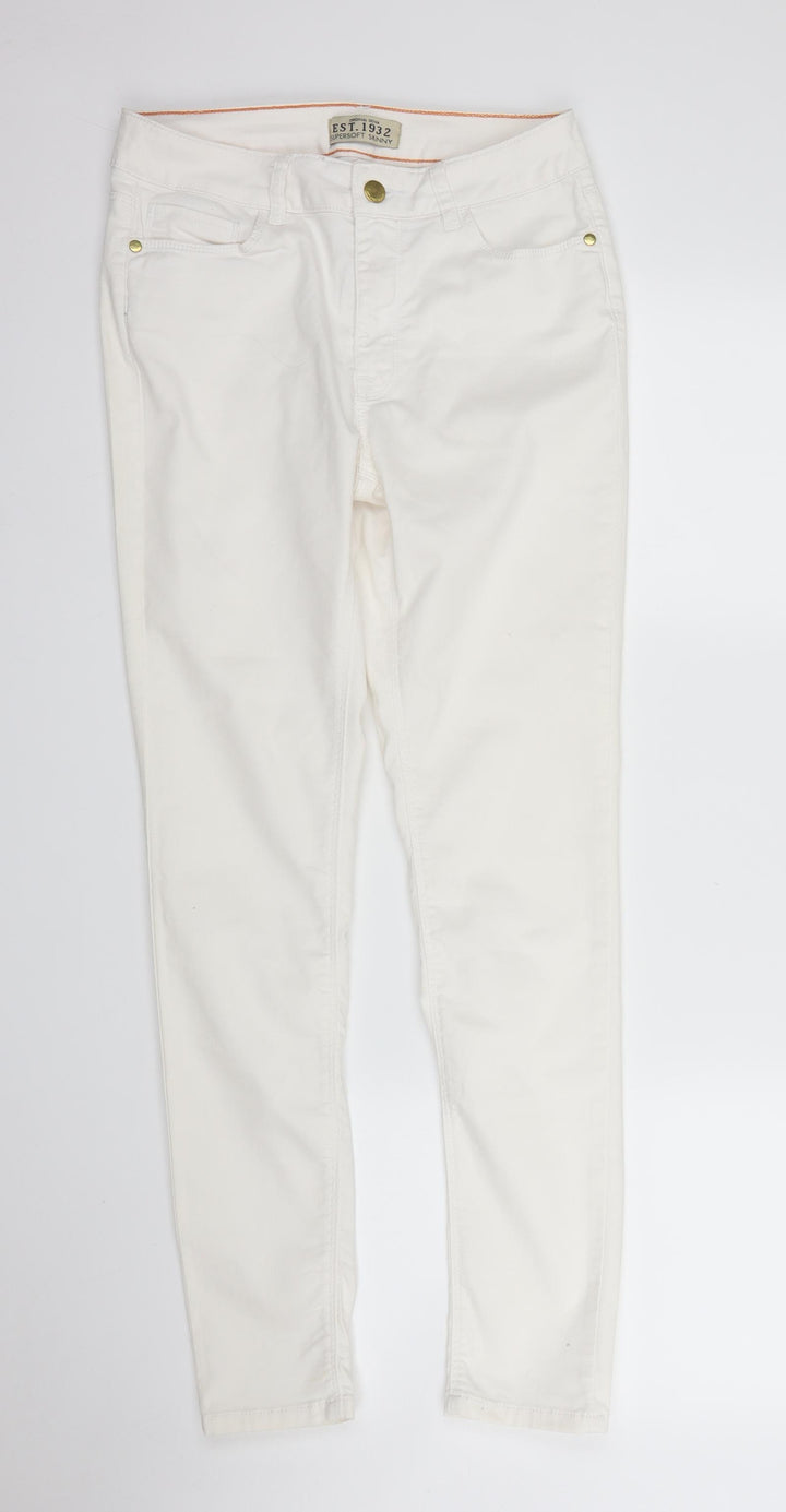 South Womens White Denim Skinny Jeans Size 10 L26 in