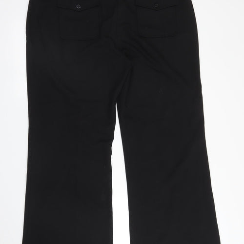 South Womens Black   Trousers  Size 18 L29 in