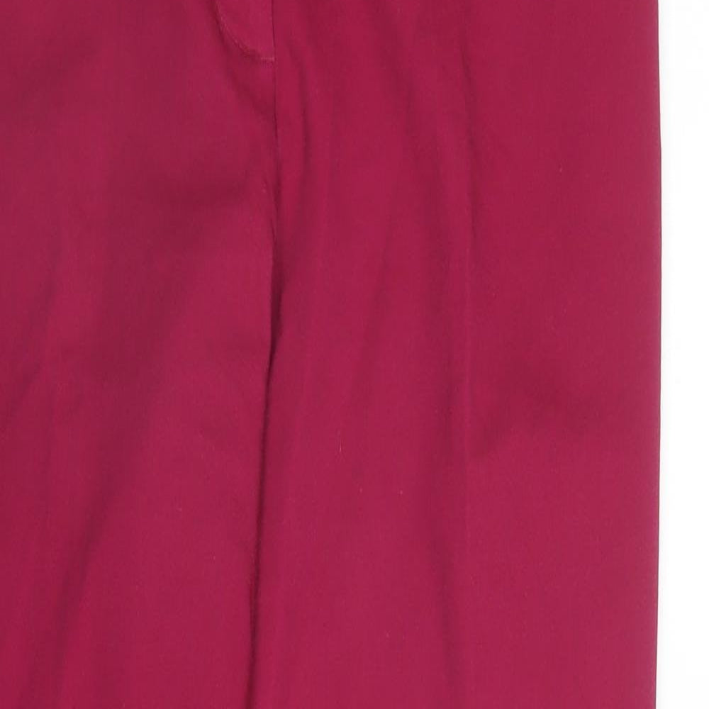 Papaya Womens Pink   Pedal Pusher Trousers Size 10 L26 in
