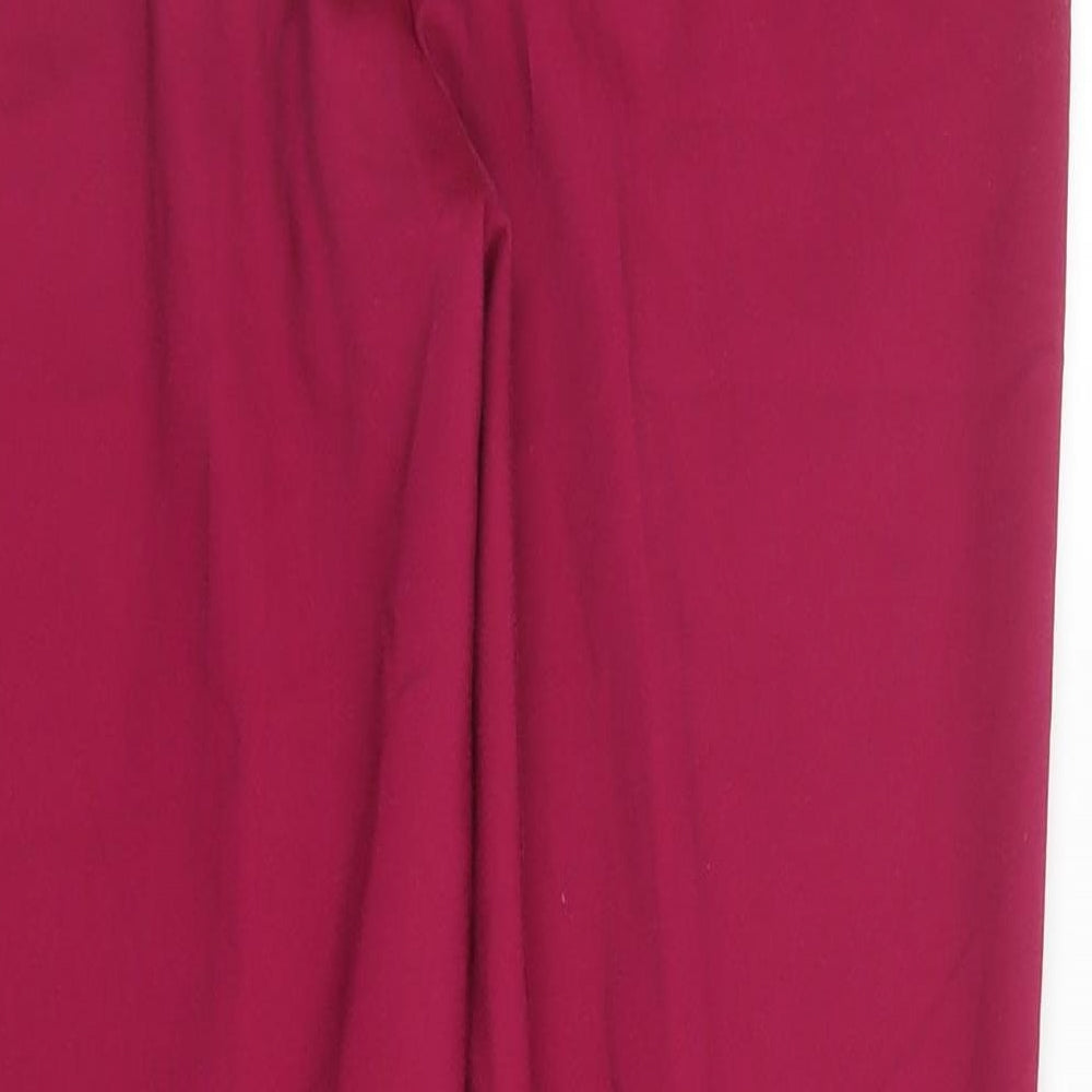 Papaya Womens Pink   Pedal Pusher Trousers Size 10 L26 in