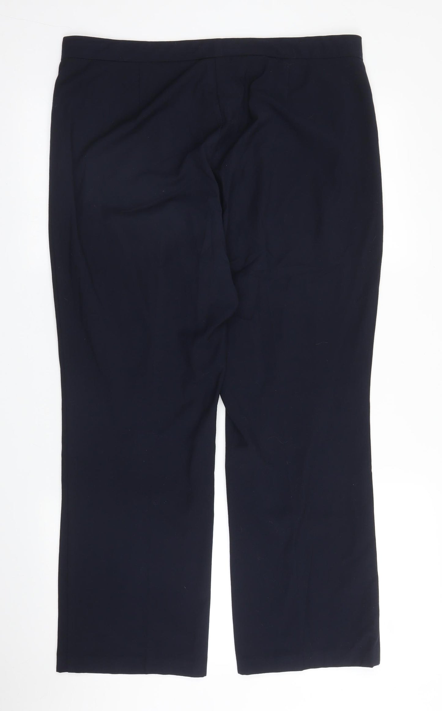 M&S Womens Blue   Trousers  Size 14 L25 in