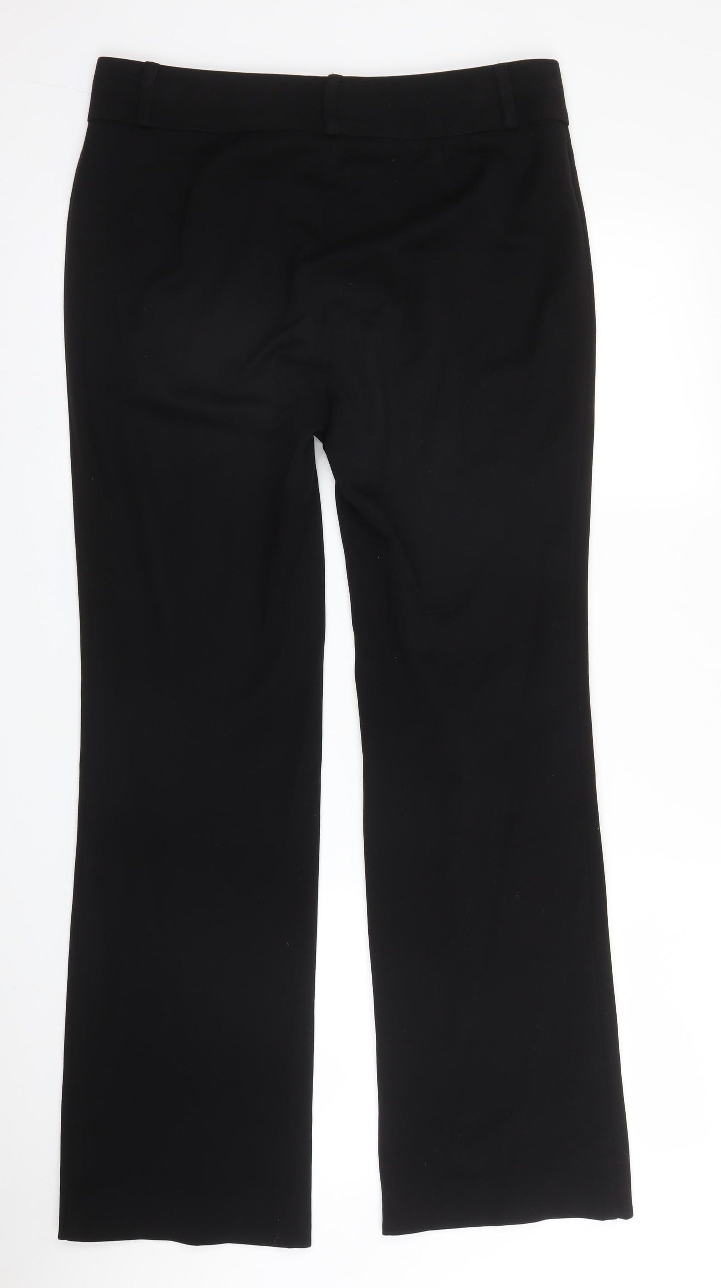 M&S Womens Black   Trousers  Size 10 L30 in
