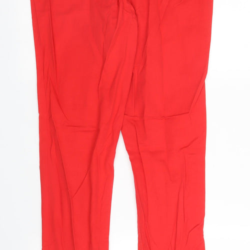 H&M Womens Red  Denim Skinny Jeans Size 12 L29 in