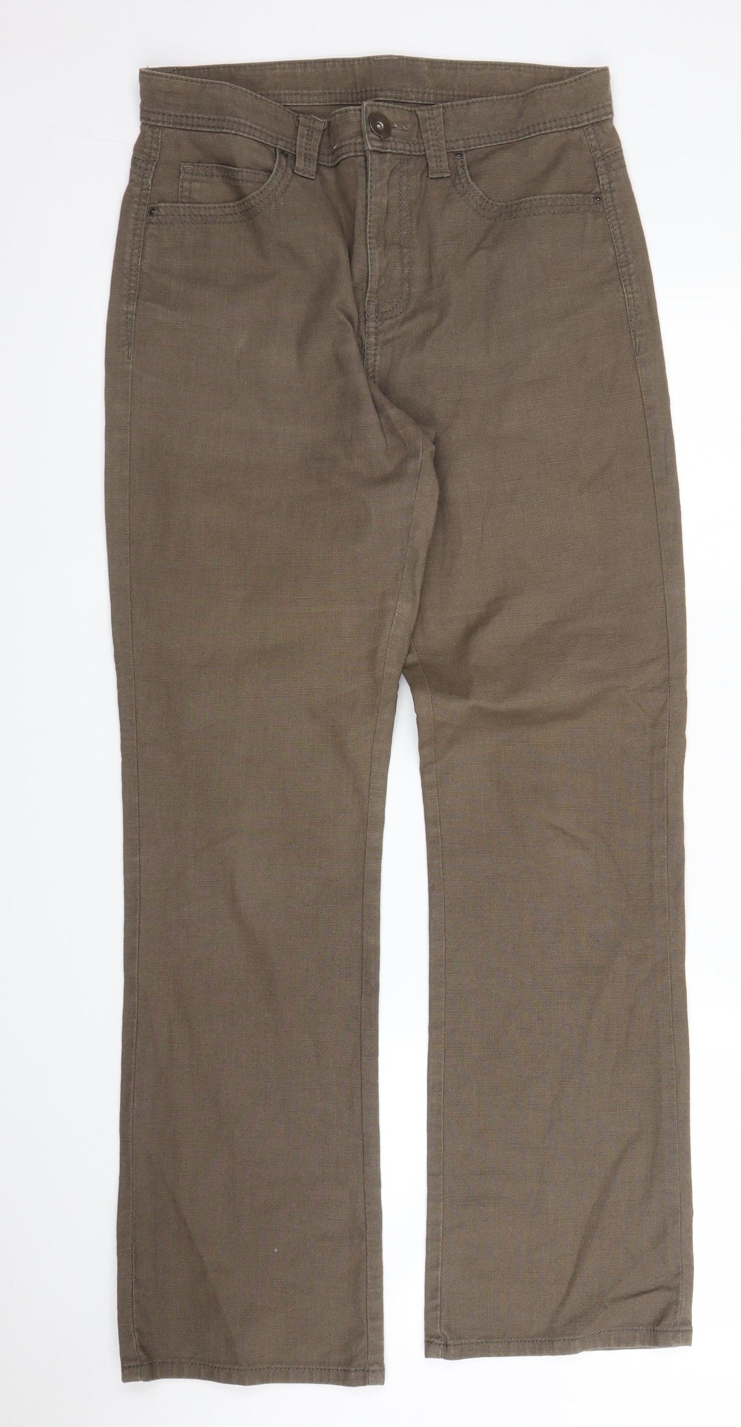 M&S Womens Brown   Straight Jeans Size 8 L29 in