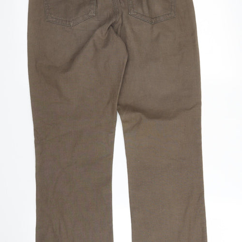 M&S Womens Brown   Straight Jeans Size 8 L29 in