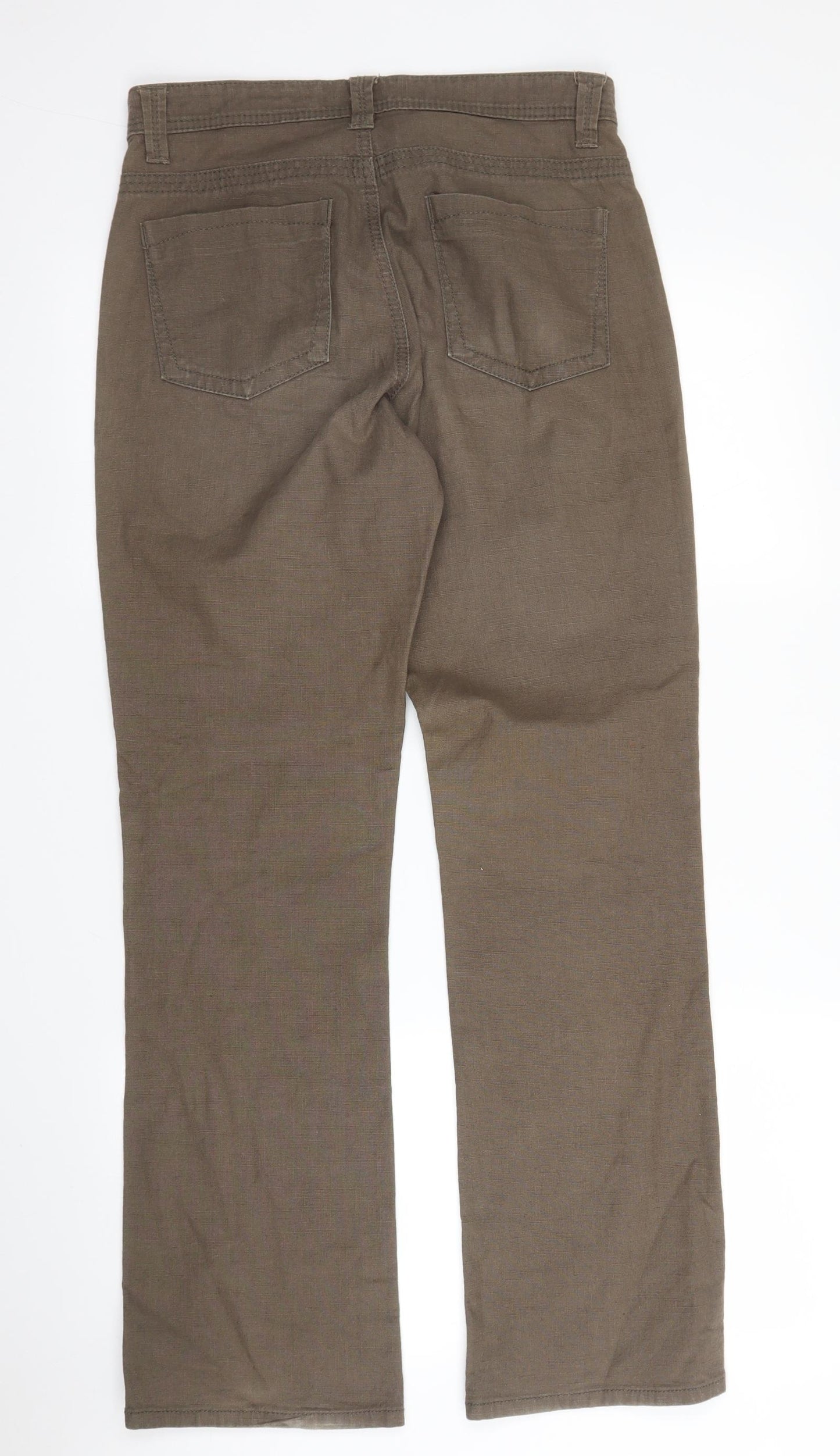 M&S Womens Brown   Straight Jeans Size 8 L29 in