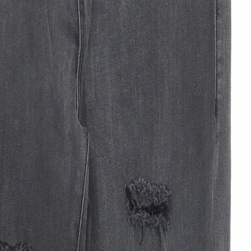 PRETTYLITTLETHING Womens Black  Denim Skinny Jeans Size 10 L27 in