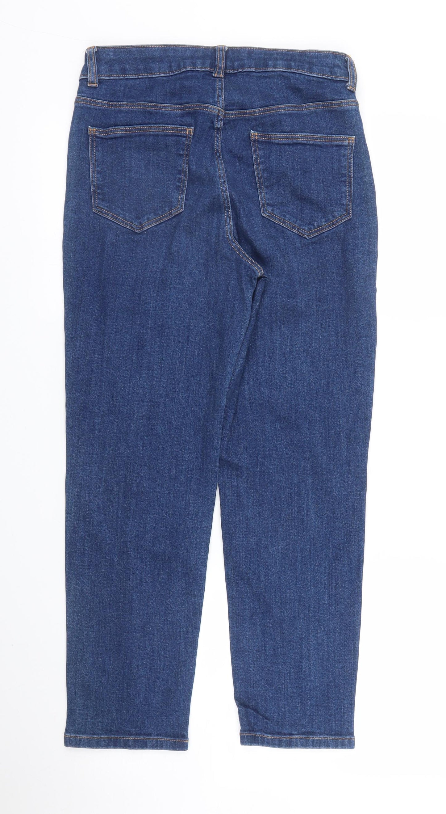 TU Womens Blue  Denim Straight Jeans Size 8 L25 in