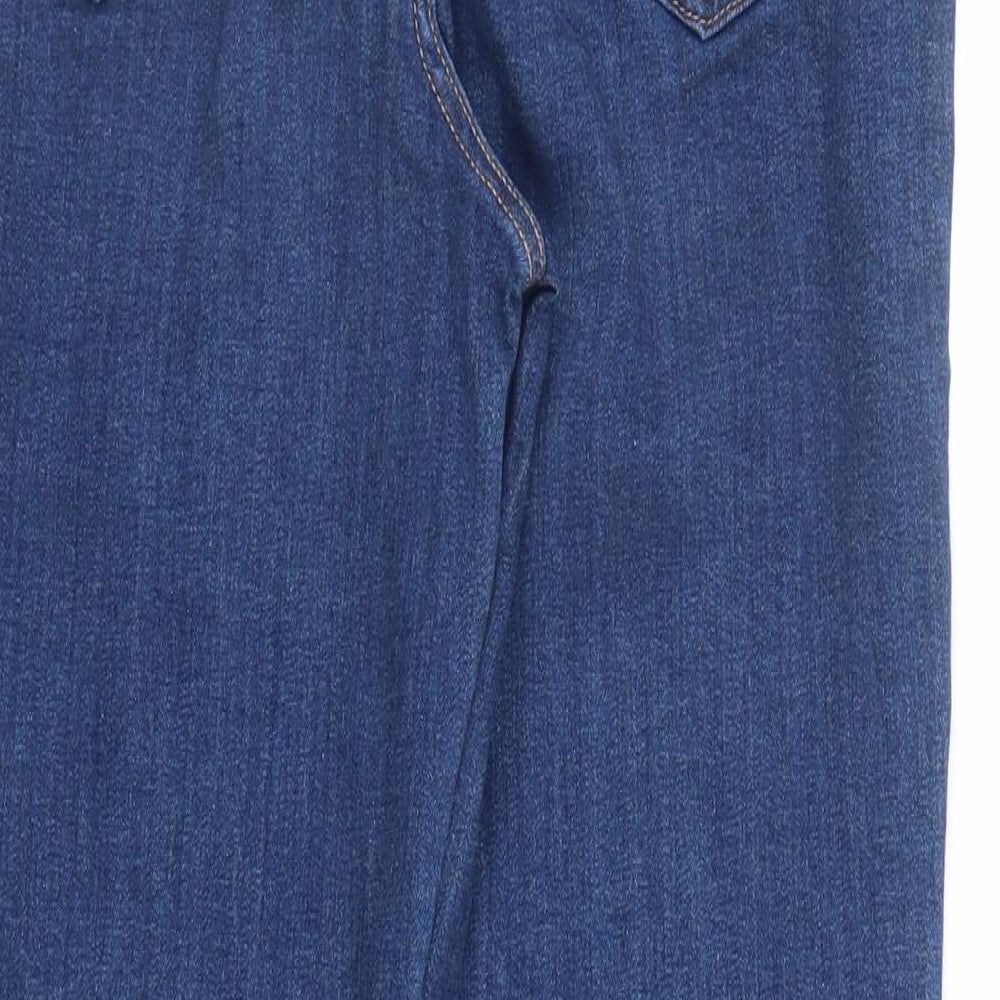 TU Womens Blue  Denim Straight Jeans Size 8 L25 in