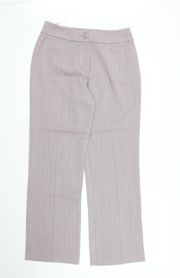 Berkertex Womens Purple Trousers Size 10 L29 in