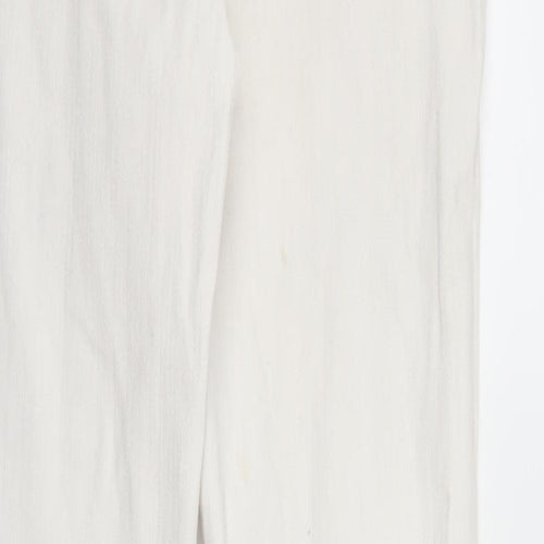 NEXT Womens White  Denim Skinny Jeans Size 8 L27 in