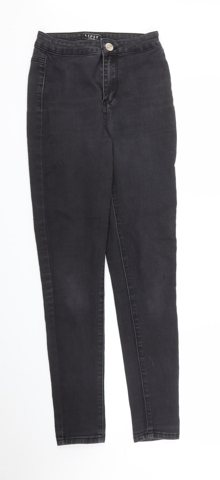 Lipsy Womens Black Denim Skinny Jeans Size 8 L27 in