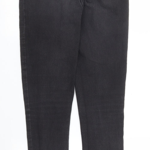Lipsy Womens Black  Denim Skinny Jeans Size 8 L27 in