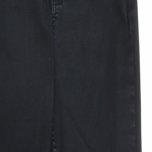 M&S Womens Black  Denim Bootcut Jeans Size 12 L29 in