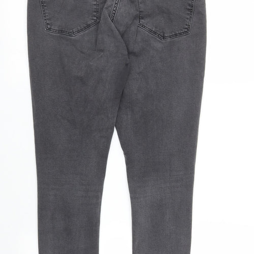Topshop Womens Grey  Denim Skinny Jeans Size 30 in L25 in