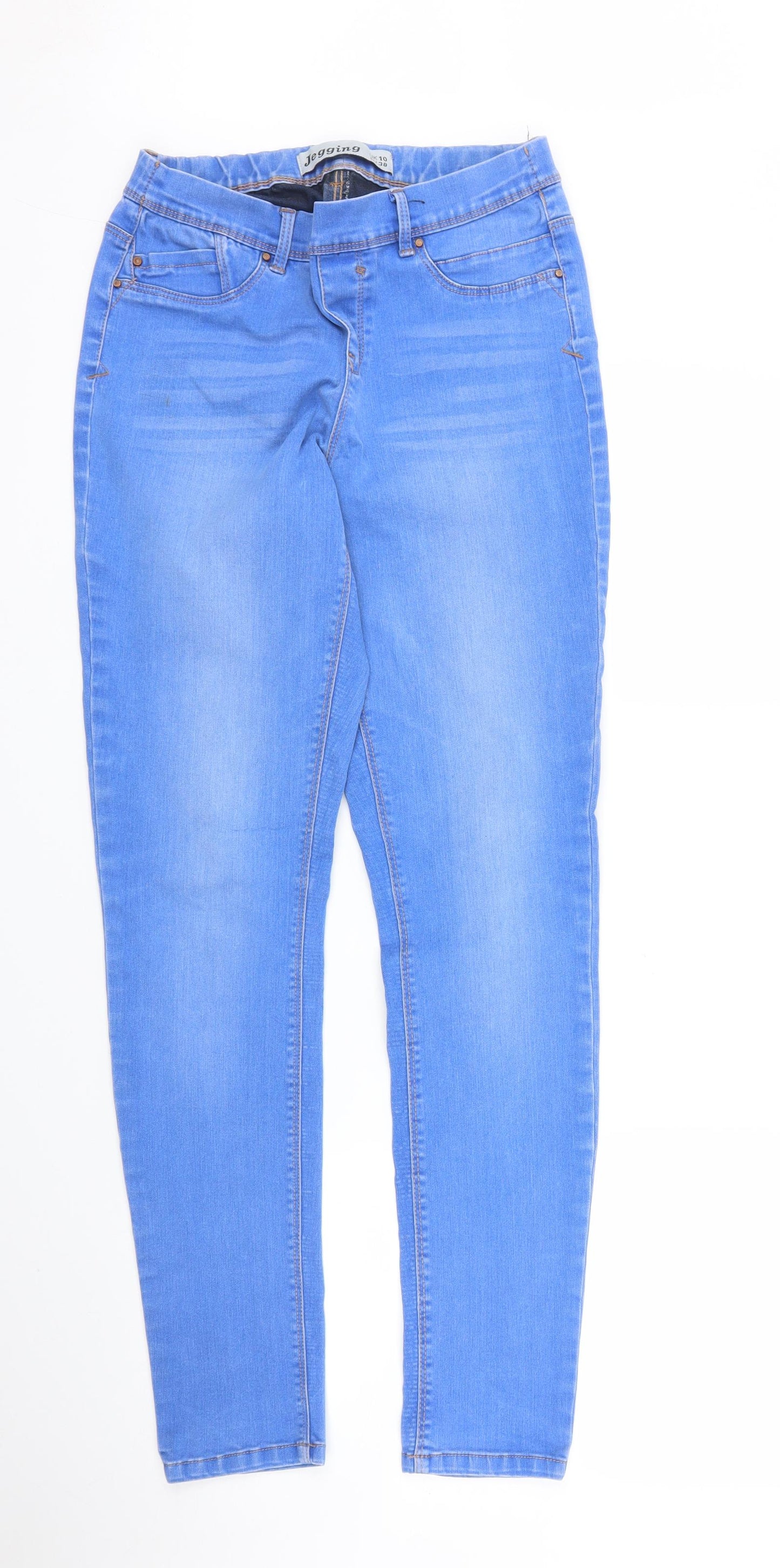 New Look Womens Blue  Denim Jegging Jeans Size 10 L29 in