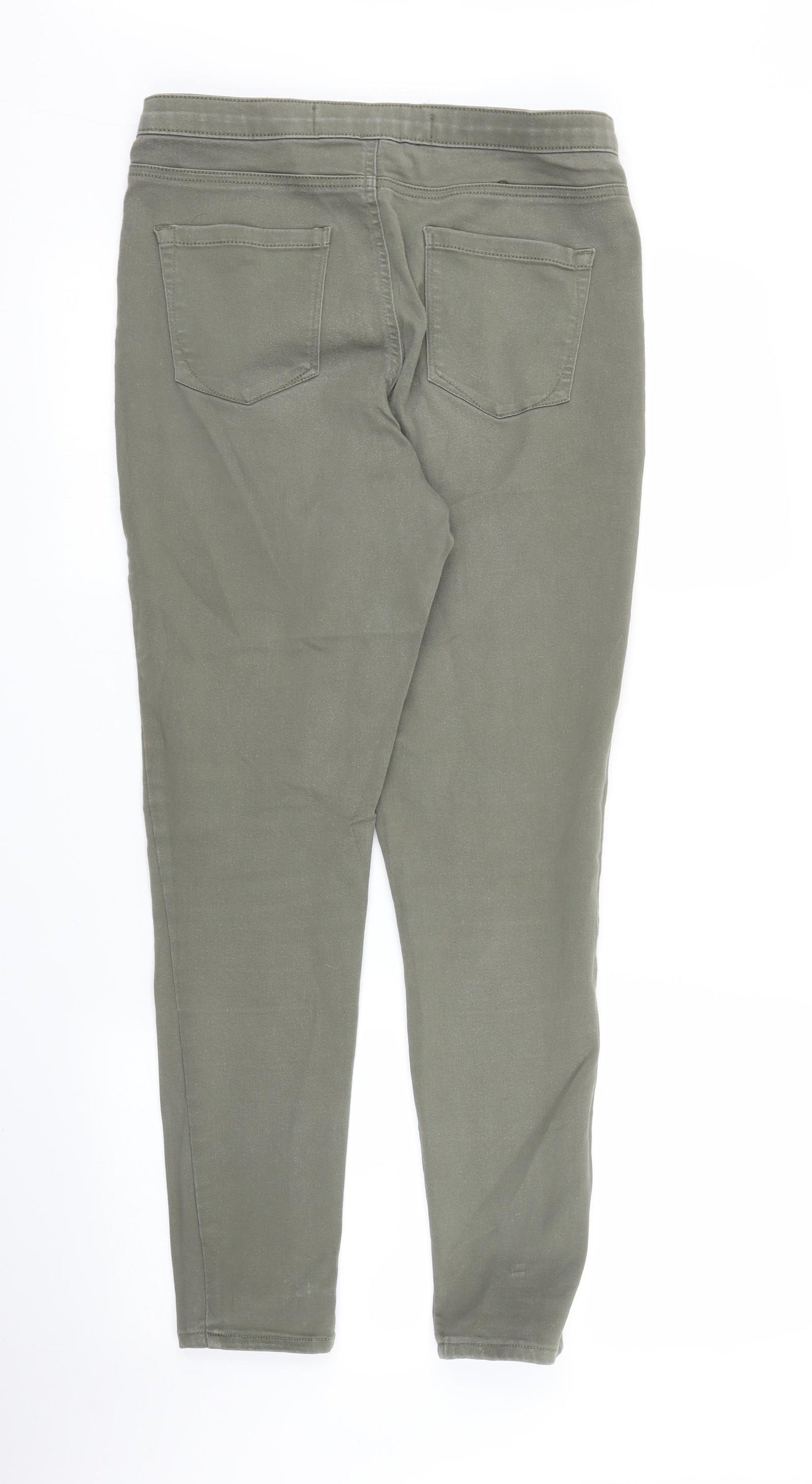 Primark Womens Green  Denim Skinny Jeans Size 14 L26 in