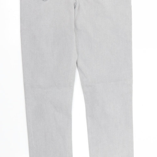 Primark Womens Grey  Denim Skinny Jeans Size 8 L26 in