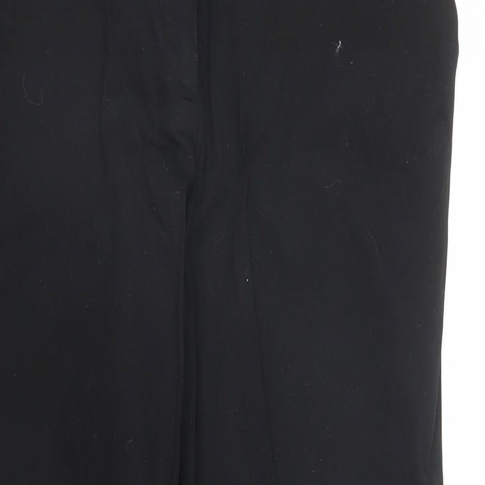Warehouse Womens Black   Pedal Pusher Trousers Size 10 L23 in