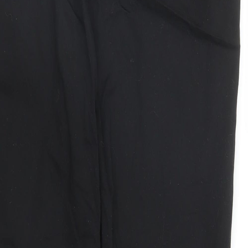 Warehouse Womens Black   Pedal Pusher Trousers Size 10 L23 in