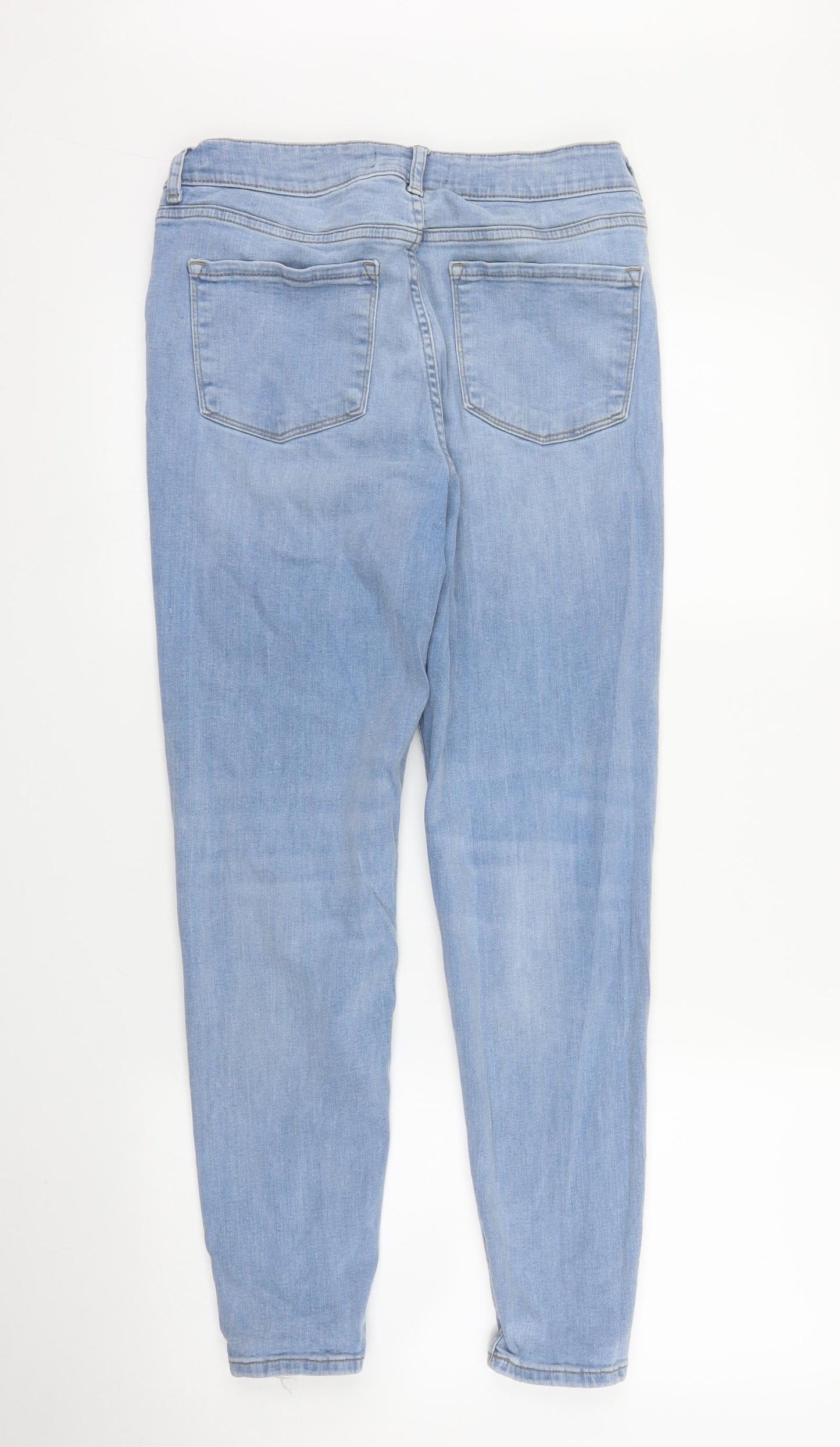 Primark Womens Blue  Denim Skinny Jeans Size 12 L26 in