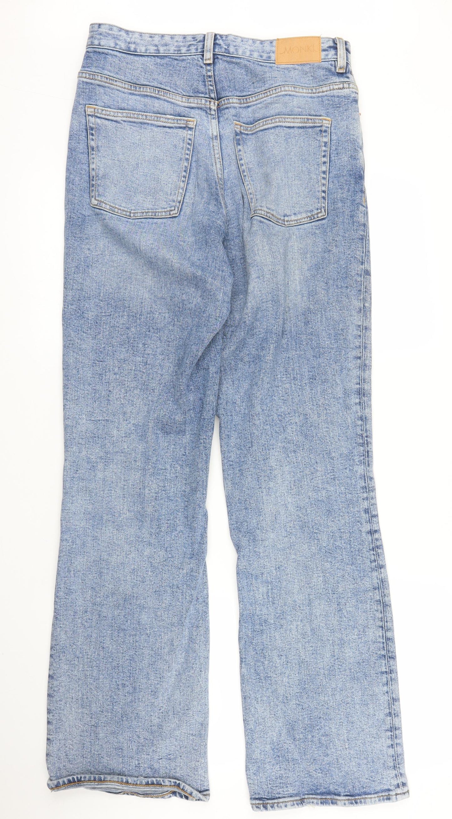 Monkl Womens Blue  Denim Bootcut Jeans Size 30 in L31 in