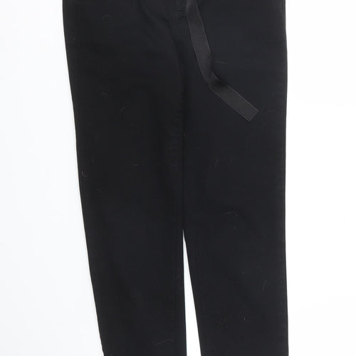 Very Womens Black   Carrot Trousers Size 8 L25 in