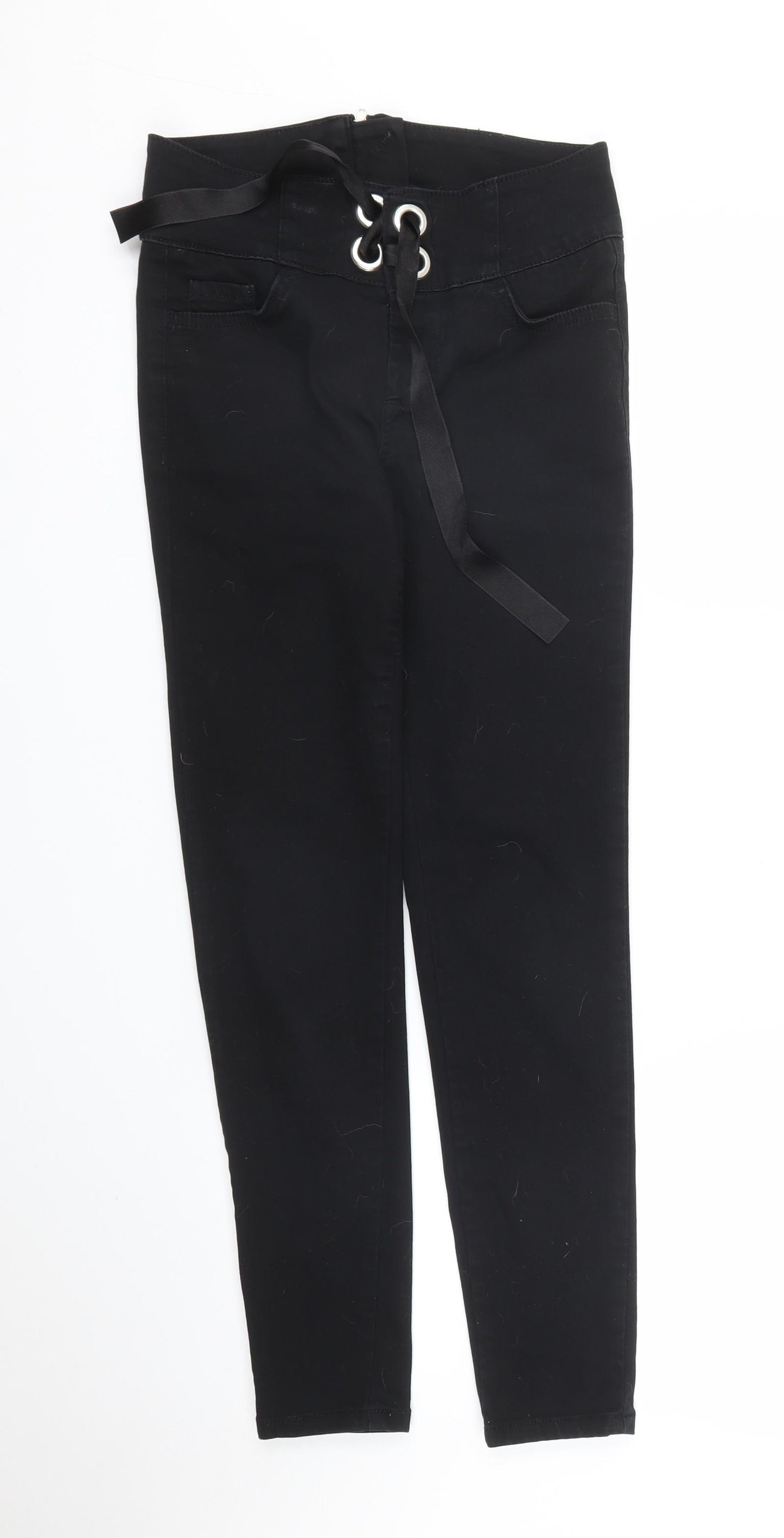 Very Womens Black   Carrot Trousers Size 8 L25 in