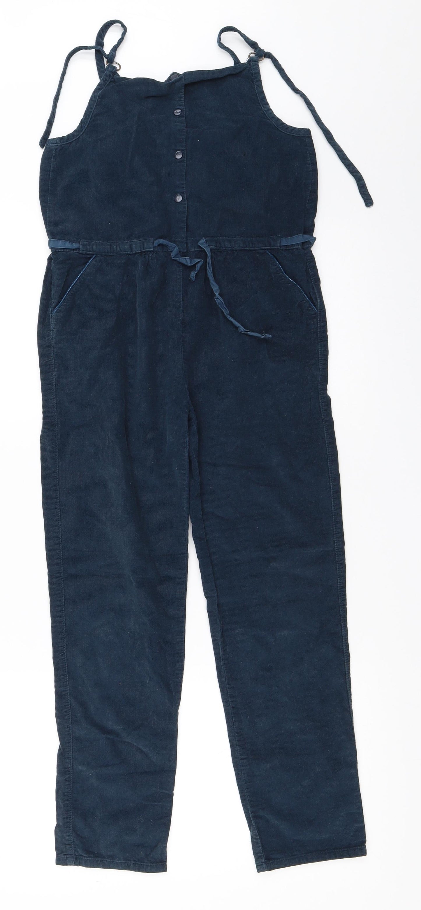 Vertbaudet Girls Blue  Corduroy Jumpsuit One-Piece Size 10 Years