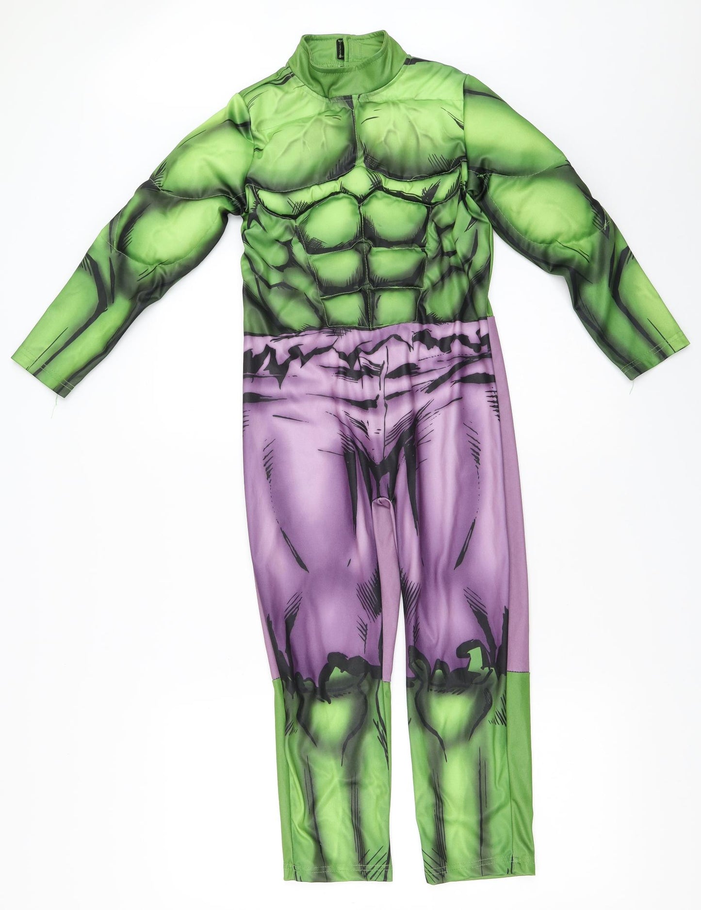 Matalan Boys Green Solid   One Piece Size 6-7 Years  - The Incredible Hulk fancy dress