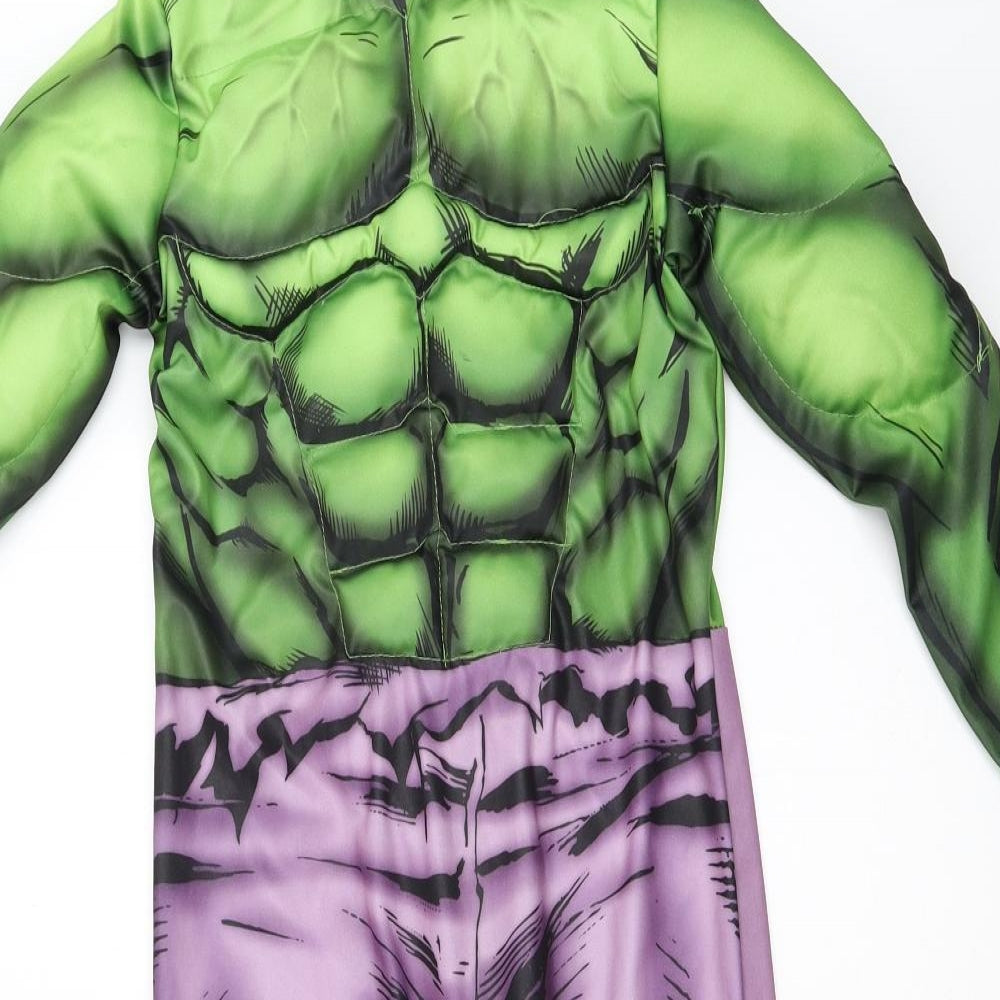 Matalan Boys Green Solid   One Piece Size 6-7 Years  - The Incredible Hulk fancy dress