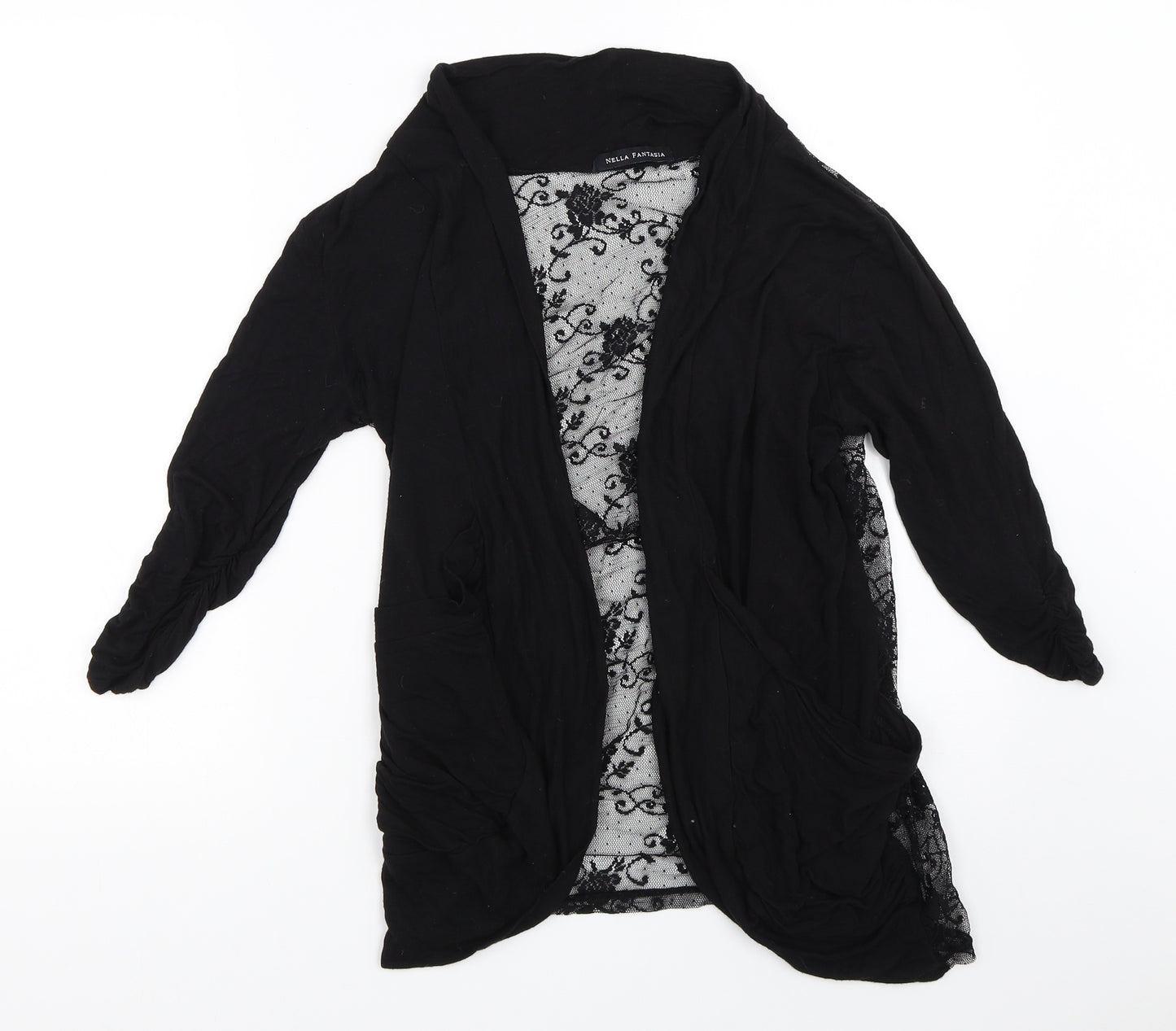 Nella Fantasia Womens Black   Cardigan Jumper Size L