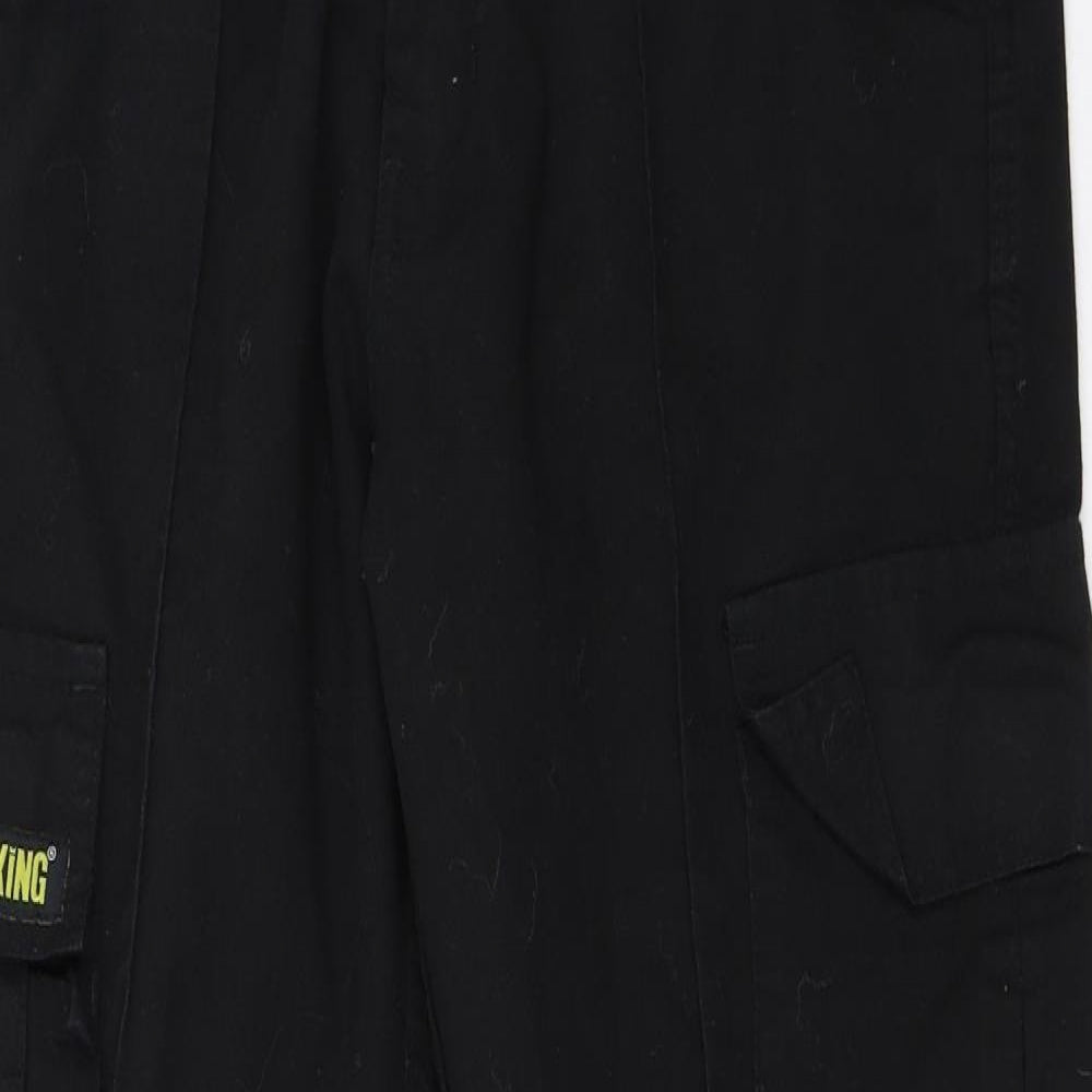 Site King Mens Black   Cargo Trousers Size 32 in L31 in
