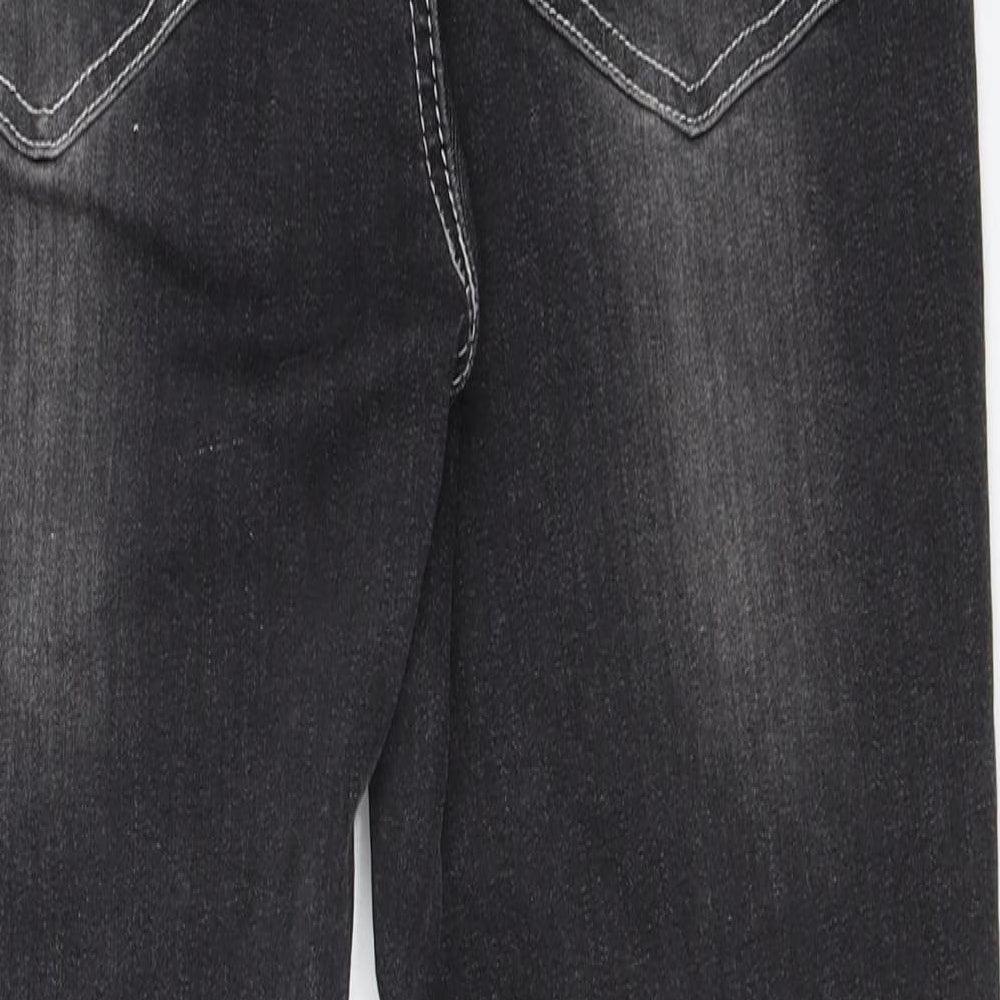 SikSilk Mens Black  Denim Skinny Jeans Size M L27 in