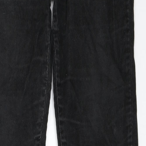 ROXY Womens Black  Corduroy Straight Jeans Size 29 in L33 in