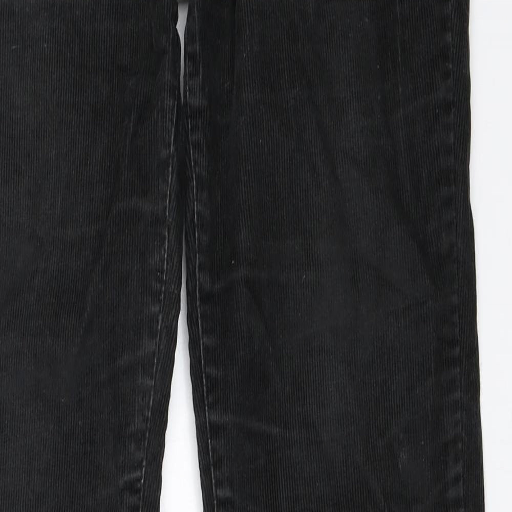 ROXY Womens Black  Corduroy Straight Jeans Size 29 in L33 in