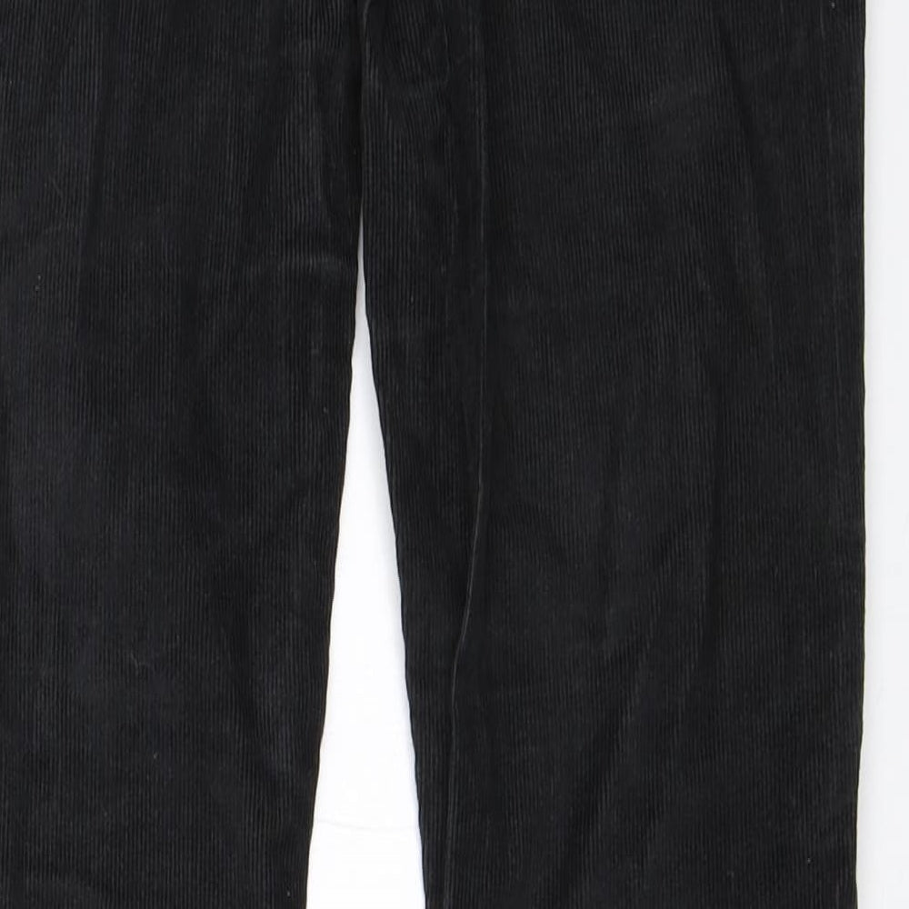 ROXY Womens Black  Corduroy Straight Jeans Size 29 in L33 in