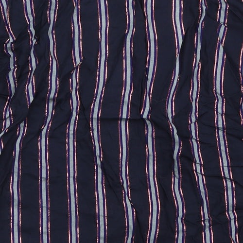 VILA Womens Blue Striped  Top Pyjama Top Size 36