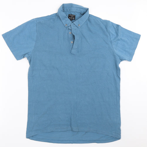 Easy Mens Blue    Polo Size M
