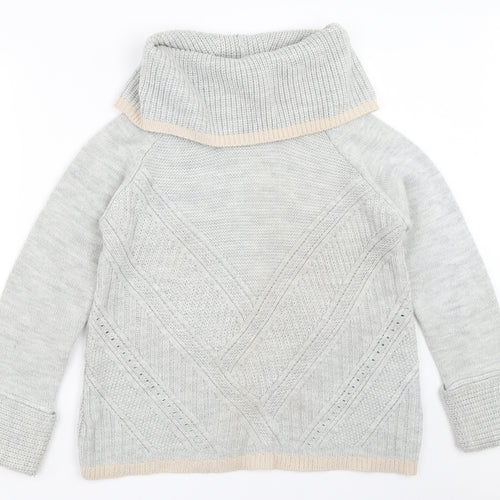 Oasis Womens Grey   Pullover Jumper Size M