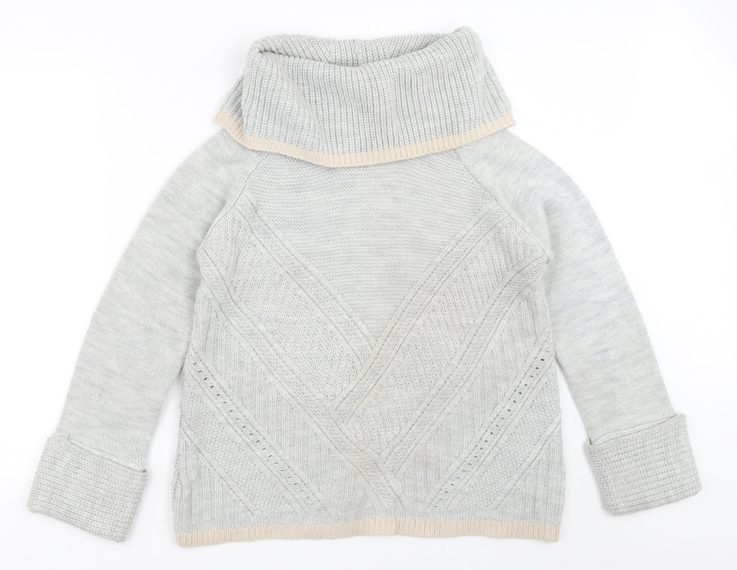 Oasis Womens Grey   Pullover Jumper Size M