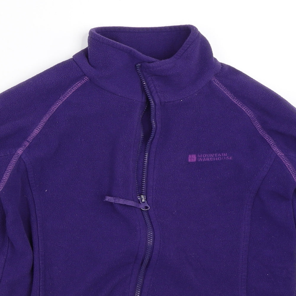 Mountain Warehouse Girls Purple  Fleece Jacket  Size 7-8 Years