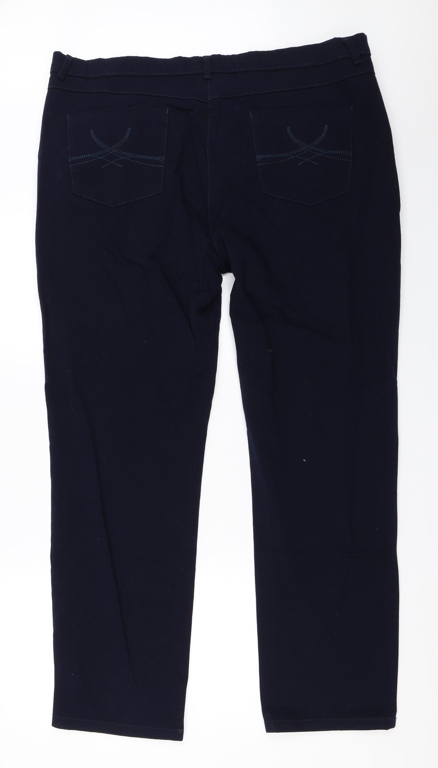 Marks and Spencer Womens Blue   Straight Jeans Size 20 L30 in